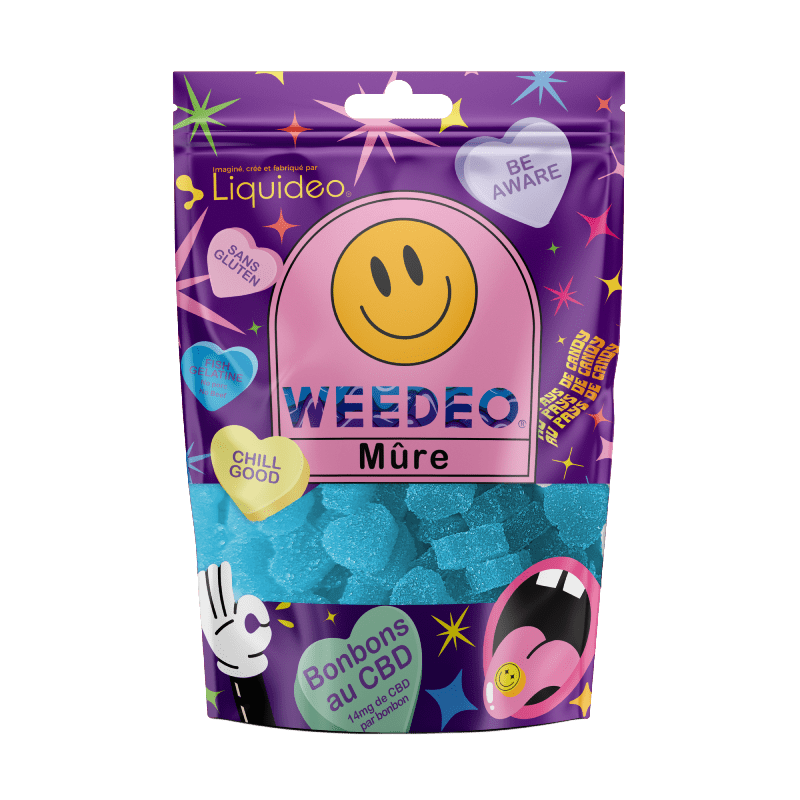 Sachets bonbons CBD - Mûre x 10