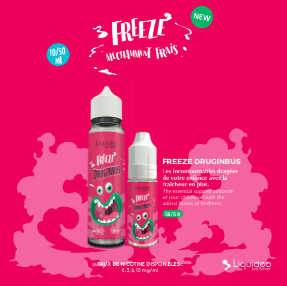 Carte des saveurs Freeze